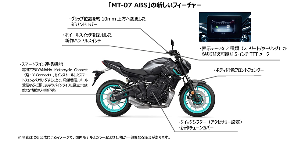 新型MT-07(2024)と2023の比較・変更点まとめ - 個人的バイクまとめブログ